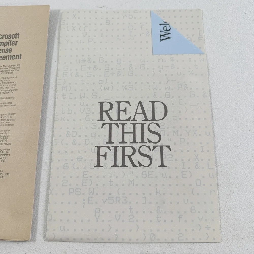 Microsoft Macro Assembler 5.0 MS-DOS Software 5.25